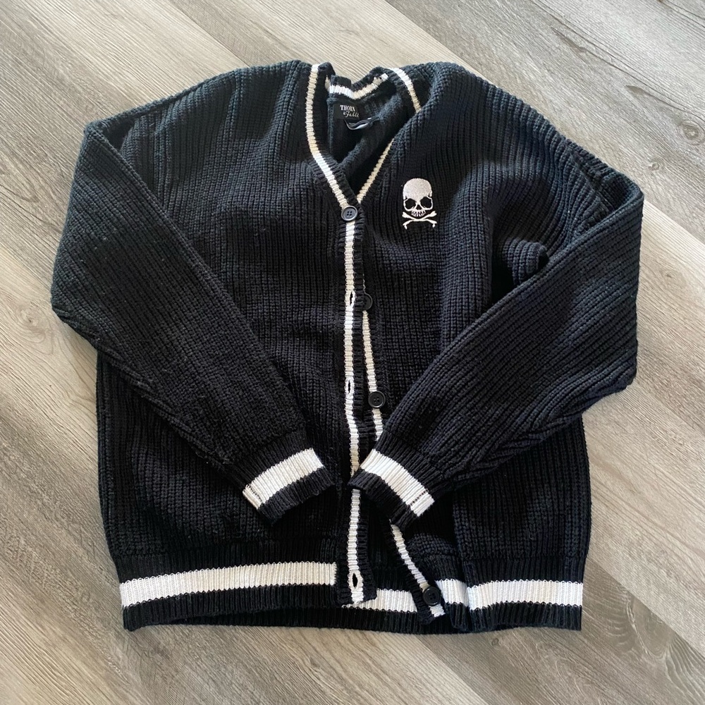 Black and White Skull Cardigan
